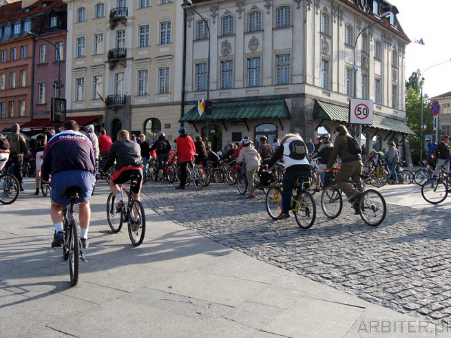 Masy nie było, za to był przejazd rowerzystów przez miasto :)