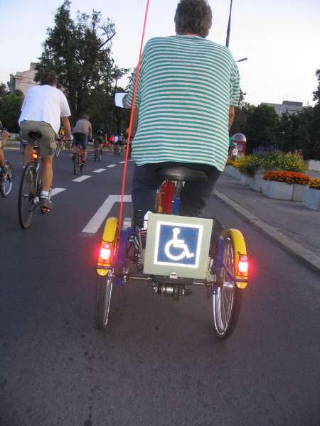 Nowy rower na masie - inwalidzki tandem