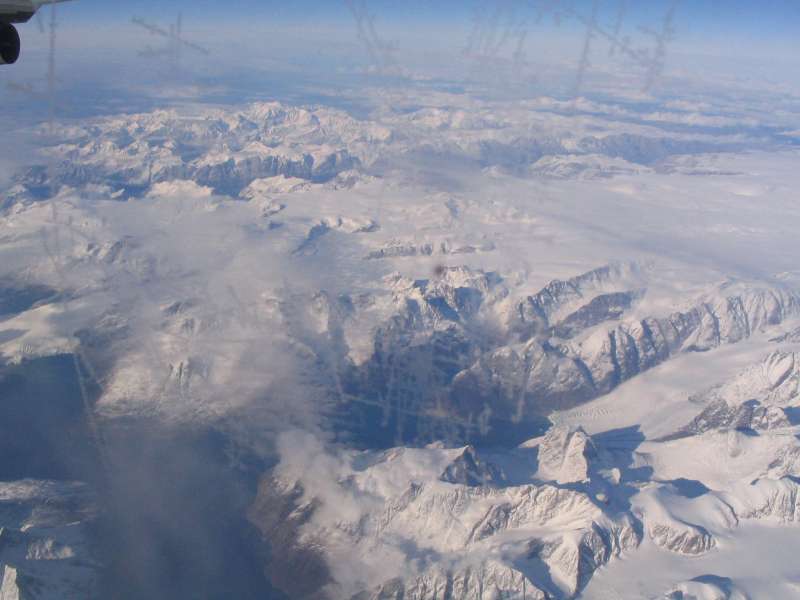 Lot nad Grenlandią