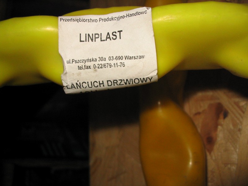 Producentem Łańcucha jest firma LINPLAST (Warszawa)