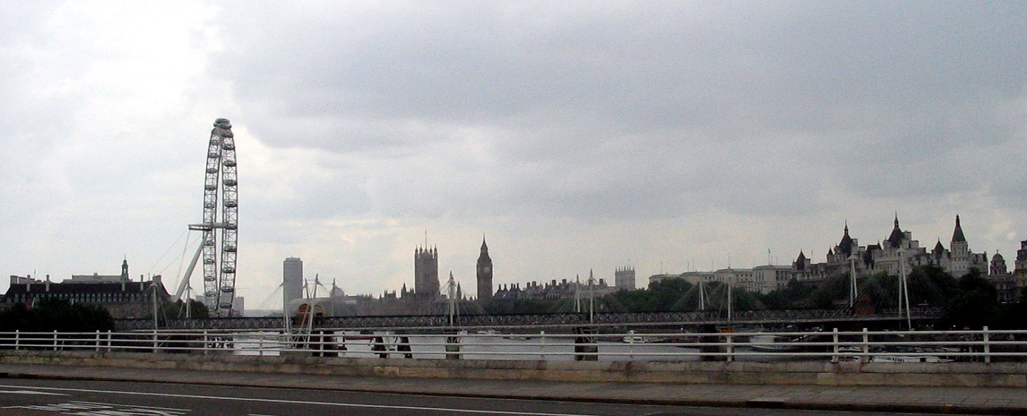 <b>London Eye<b>  - Londyn. Diabelski Młyn - widok panoramy