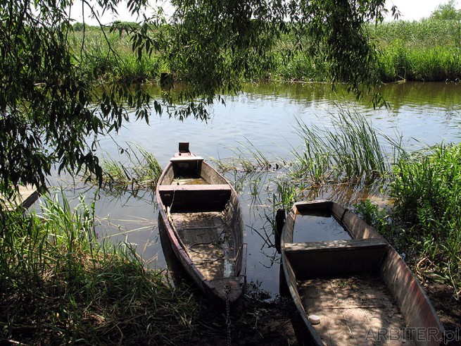 Na rzece przy brzegu zawsze stoją łodzie, część z nich nie jest już w użytku ...