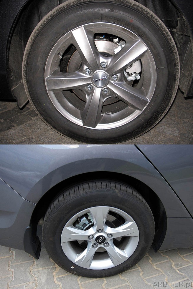 Opony są w tym samym rozmiarze 205/60/16. Avensis ma opony uznanej marki Bridgestone ...