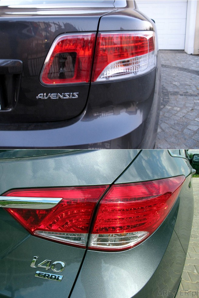 Avensis ma tylne lampy na Ledach, I40 podobnie. Hyundai ma chyba trochę lepiej ...