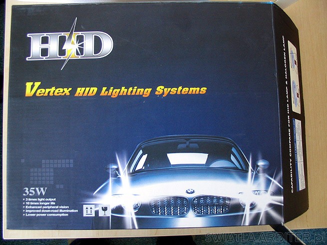 HID Vertex Lighting Systems - zestaw xenonów do samodzielnego montażu. Z Allegro.
