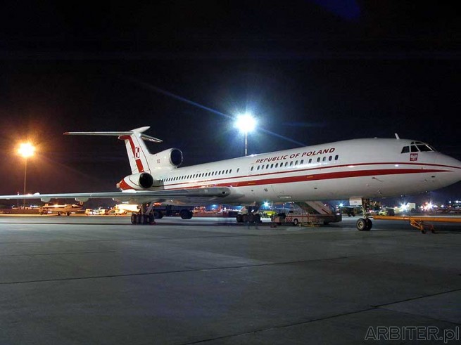 Samolot Rządowy RP - Tupolew Tu-154 czyli pasażerski samolot średniego zasięgu. ...