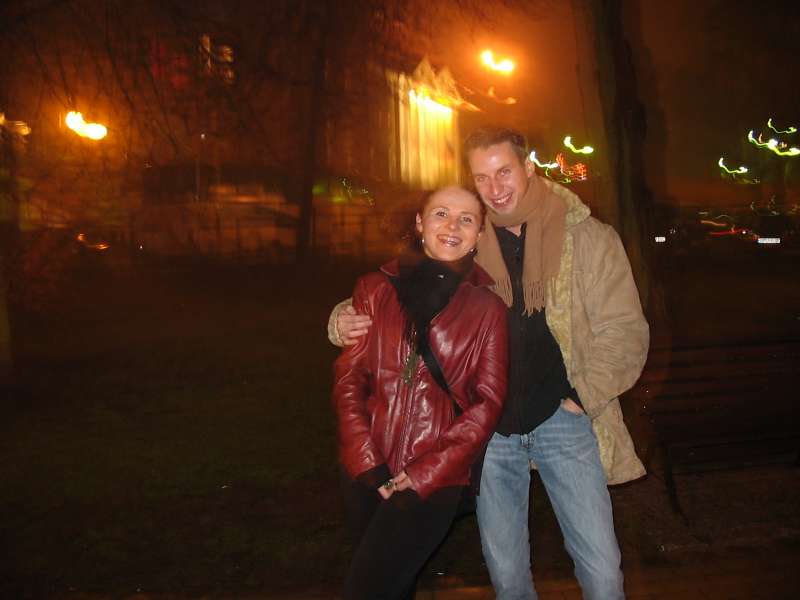 Sopot, Sylwia i Janusz przed Grand Hotelem