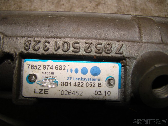Przekładnia kierownicza maglownica VW Passat B5 7852 974 682 8D1 422 052 B LZE ...